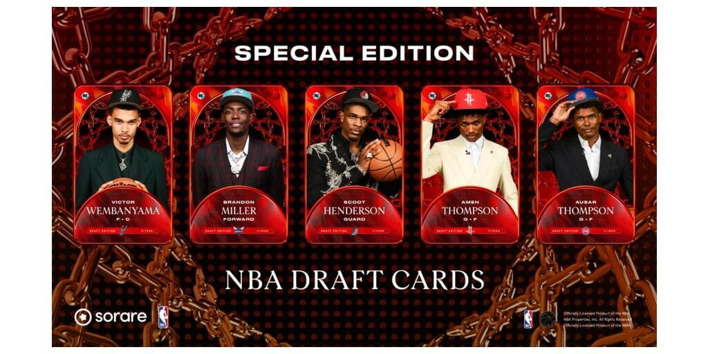 Sorare 宣布拍賣特別版 NBA 卡以紀念歷史性選秀